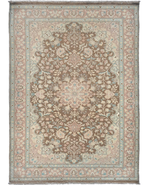 3x5 Oriental Brown Persian Style Hand Knotted Wool Area Rug