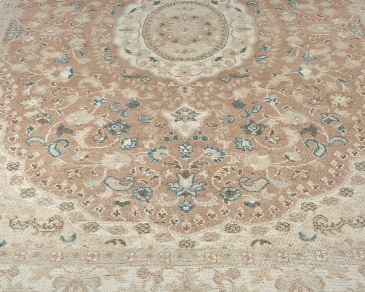 Alfombra de lana anudada a mano de estilo persa oriental de 4x6