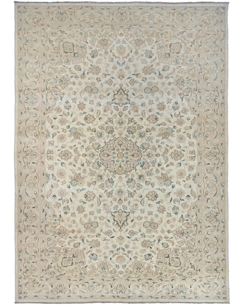 5x9 Oriental Beige Persian Style Hand Knotted Wool Area Rug