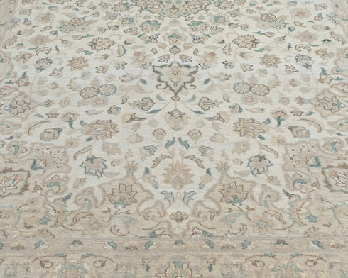 5x9 Oriental Beige Persian Style Hand Knotted Wool Area Rug