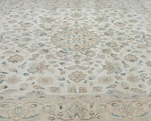 5x9 Oriental Beige Persian Style Hand Knotted Wool Area Rug