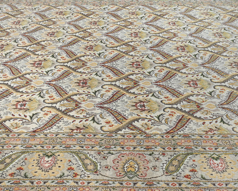 8x10 Oriental Beige Persian Style Hand Knotted Traditional Wool Area Rug