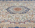 6x9 Oriental Beige Blue Persian Style Hand Knotted Floral Wool Area Rug