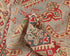 4x6 Gray Kuba Afghan Hand Knotted Wool Area Rug
