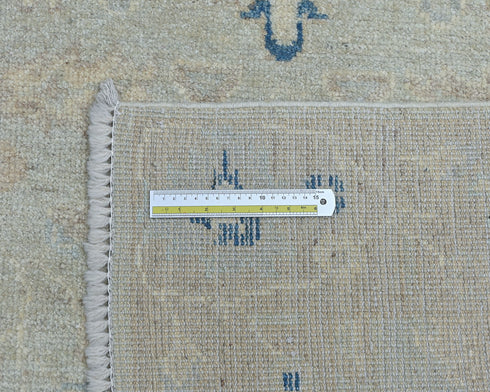 Silver Gray Oushak 4x6 Ft Turkish Hand Knotted Traditional Soft Wool Area Rug