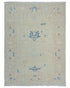 5x7 Oushak Silver Gray Turkish Hand Knotted Oriental veg Dye Wool Area Rug