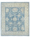 Gray Traditional Turkish Oushak Hand Knotted 8x10 Wool Area Rug
