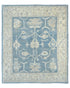 Gray Traditional Turkish Oushak Hand Knotted 8x10 Wool Area Rug