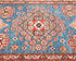 9 Feet Blue Kazak Afghan Hand Knotted Wool Runner Rug