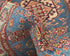 9 Feet Blue Kazak Afghan Hand Knotted Wool Runner Rug