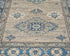 8 Ft Kazak Brown Gray Afghan Hand Knotted Geometric Wool Runner Rug