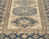 9 Ft Kazak Beige Afghan Hand Knotted Traditional Wool Runner Rug