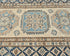 9 Ft Kazak Beige Afghan Hand Knotted Traditional Wool Runner Rug