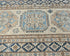 9 Feet Beige Kazak Afghan Hand Knotted Geometric Runner Rug