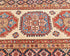 10 Feet Beige Kazak Afghan Hand Knotted Wool Runner Rug
