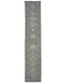 13 Ft Gray Kazak Afghan Hand Knotted Geometric Wool Runner Rug