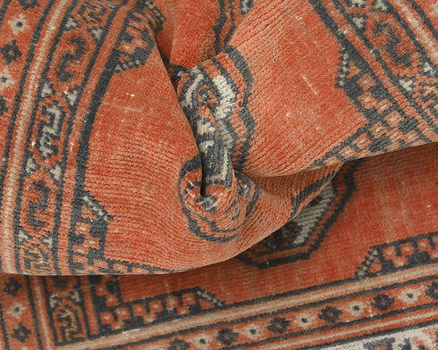 2x3 Vintage Rust Persian Style Hand Knotted Low Pile Wool Area Rug