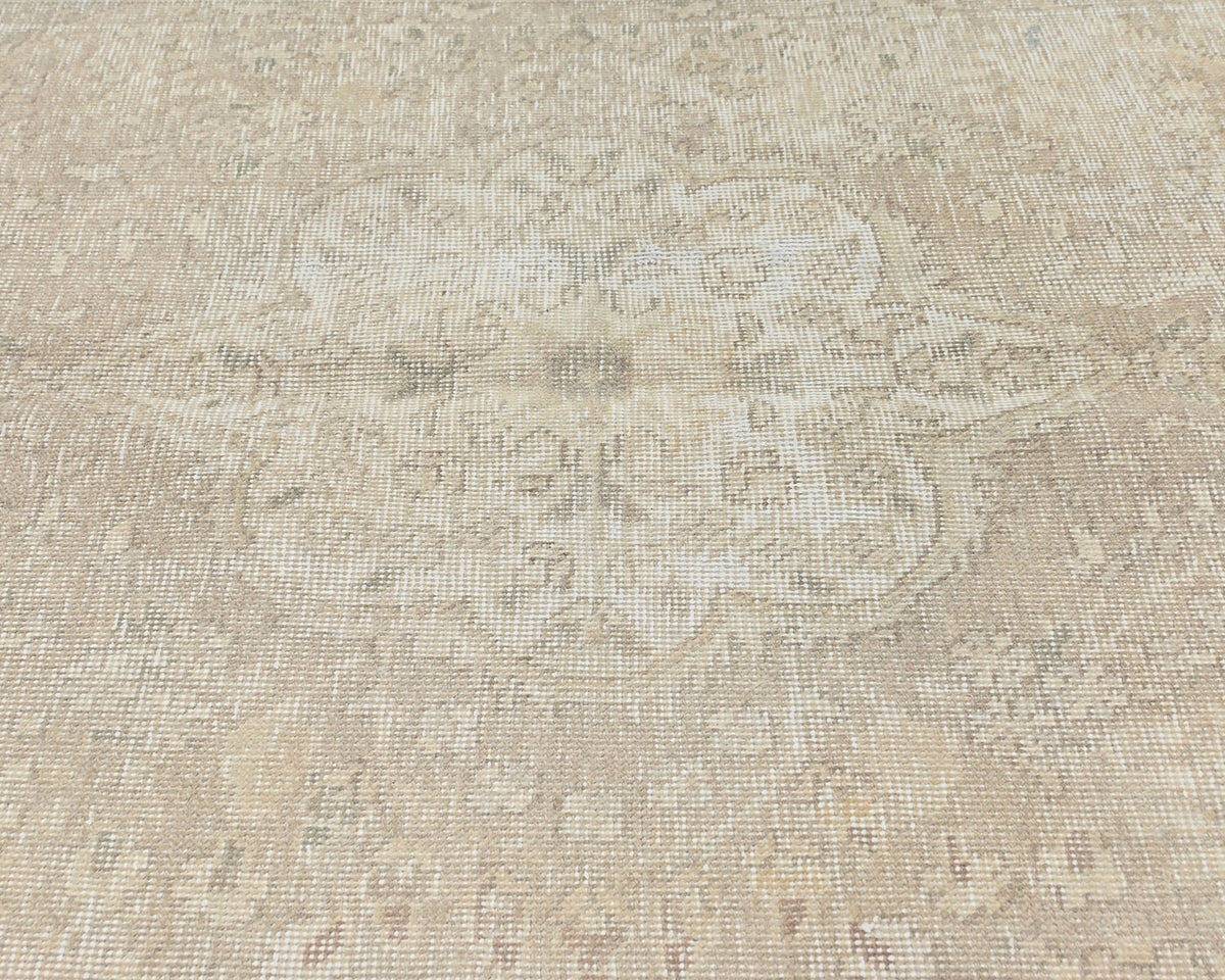 3x5 Vintage Brown Persian Style Hand Knotted Distressed Low Pile Wool Area Rug