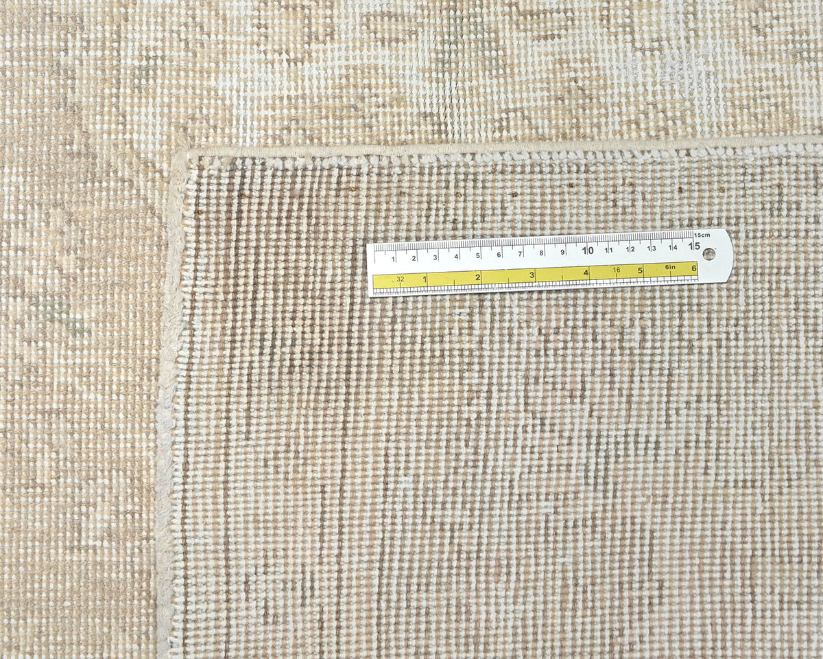 3x5 Vintage Brown Persian Style Hand Knotted Distressed Low Pile Wool Area Rug