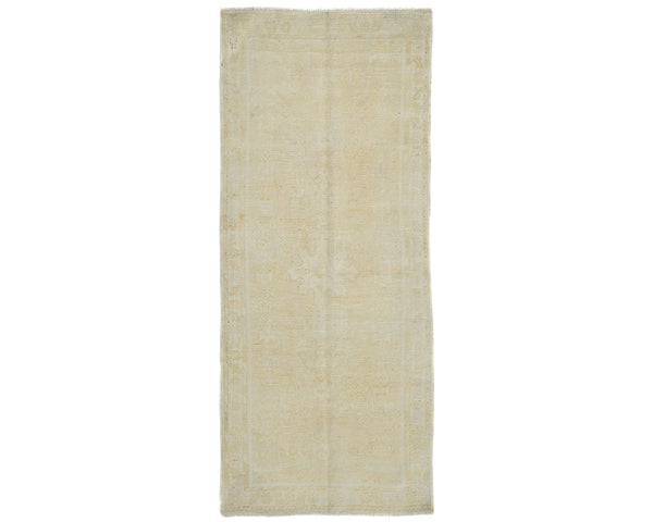 6 Ft Vintage Persian Style Hand Knotted Distressed Low Pile Wool Runner Rug