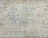 12 Ft Vintage Brown Persian Style Hand Knotted Distressed Low Pile Wool Runner Rug
