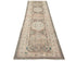 11 Ft Vintage Brown Persian Style Hand Knotted Low Pile Wool Runner Rug