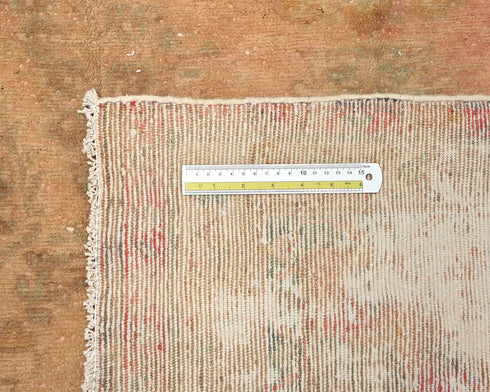 Alfombra de lana de pelo corto anudada a mano, estilo persa, color marrón vintage, de 3 m