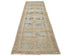 11 Ft Vintage Brown Persian Style Hand Knotted Distressed Low Pile Wool Runner Rug