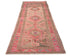 10 Ft Vintage Pink Brown Persian Style Hand Knotted Low Pile Wool Runner Rug