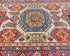 6x8 Ft Beige Kazak Afghan Hand Knotted Geometric Wool Area Rug
