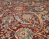 Alfombra afgana Aryana de lana teñida con vegetales, anudada a mano, color burdeos, 9 x 12