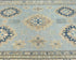 6x8 Ft Kazak Gray Afghan Hand Knotted Geometric Wool Area Rug