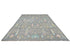 9x12 Gray Khurgeen Afghan Hand Knotted Wool Area Rug