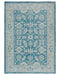 4x6 Oushak Teal Blue Turkish handmade Traditional Natural Dye Wool Area Rug