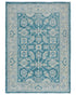 4x6 Oushak Teal Blue Turkish handmade Traditional Natural Dye Wool Area Rug