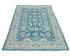 4x6 Oushak Teal Blue Turkish handmade Traditional Natural Dye Wool Area Rug