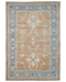6x9 Ft Kazak Brown Blue Afghan Hand Knotted Geometric Wool Area Rug