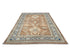 6x9 Ft Kazak Brown Blue Afghan Hand Knotted Geometric Wool Area Rug
