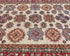 6x8 Beige Kazak Afghan Hand Knotted Geometric Wool Area Rug