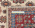 6x8 Beige Kazak Afghan Hand Knotted Geometric Wool Area Rug