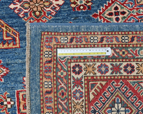 9x12 Ft Blue Afghan Hand Knotted Traditional Wool Area Rug