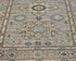 10 Feet Gray Kazak Afghan Hand Knotted Geometric Wool Runner Rug