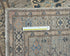 10 Feet Gray Kazak Afghan Hand Knotted Geometric Wool Runner Rug
