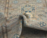 10 Feet Gray Kazak Afghan Hand Knotted Geometric Wool Runner Rug