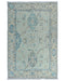 4x6 Silver Gray Oushak Turkish Handmade Traditional Veg Dye Wool Area Rug