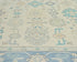 Muted Beige Oushak Turkish Hand Knotted Oriental 9x12 Wool Area Rug
