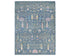 9x12 Blue Khurgeen Afghan Hand Knotted Wool Area Rug