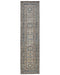 10 Ft Kazak Gray Blue Afghan Hand Knotted Geometric Wool Runner Rug