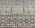 10 Ft Kazak Gray Blue Afghan Hand Knotted Geometric Wool Runner Rug