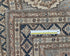10 Ft Kazak Gray Blue Afghan Hand Knotted Geometric Wool Runner Rug